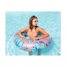 Bouée Gonflable Ronde XXL pour Piscine & Plage Ultra Confort, Flotteur Deluxe - Plantes Tropicales ø130cm