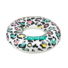 Bouée Gonflable Ronde XXL pour Piscine & Plage Ultra Confort, Flotteur Deluxe - Léopard ø120cm