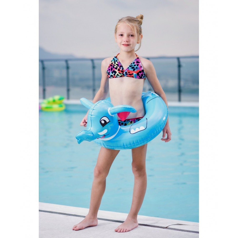 Bouée Gonflable Enfant dès 3ans et + pour Piscine & Plage, Flotteur ø49cm - Éléphant ø49cm