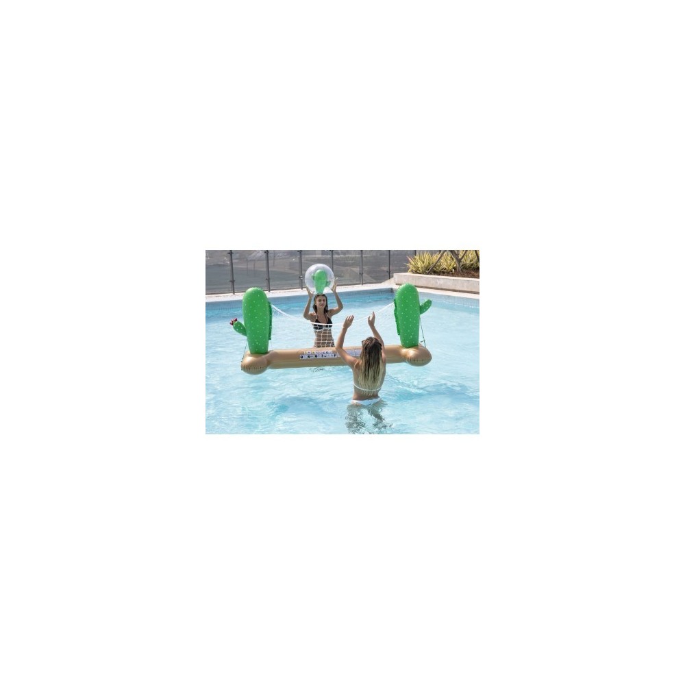 Ballon Gonflable ø41 cm pour Piscine & Plage, Accessoire d'Eau - Design Cactus