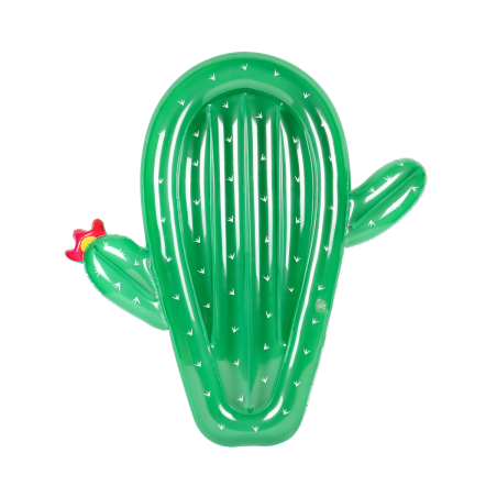 Matelas Gonflable d'Eau Géant, Ultra Confort, pour Piscine & Plage - Cactus - Longueur 120 cm