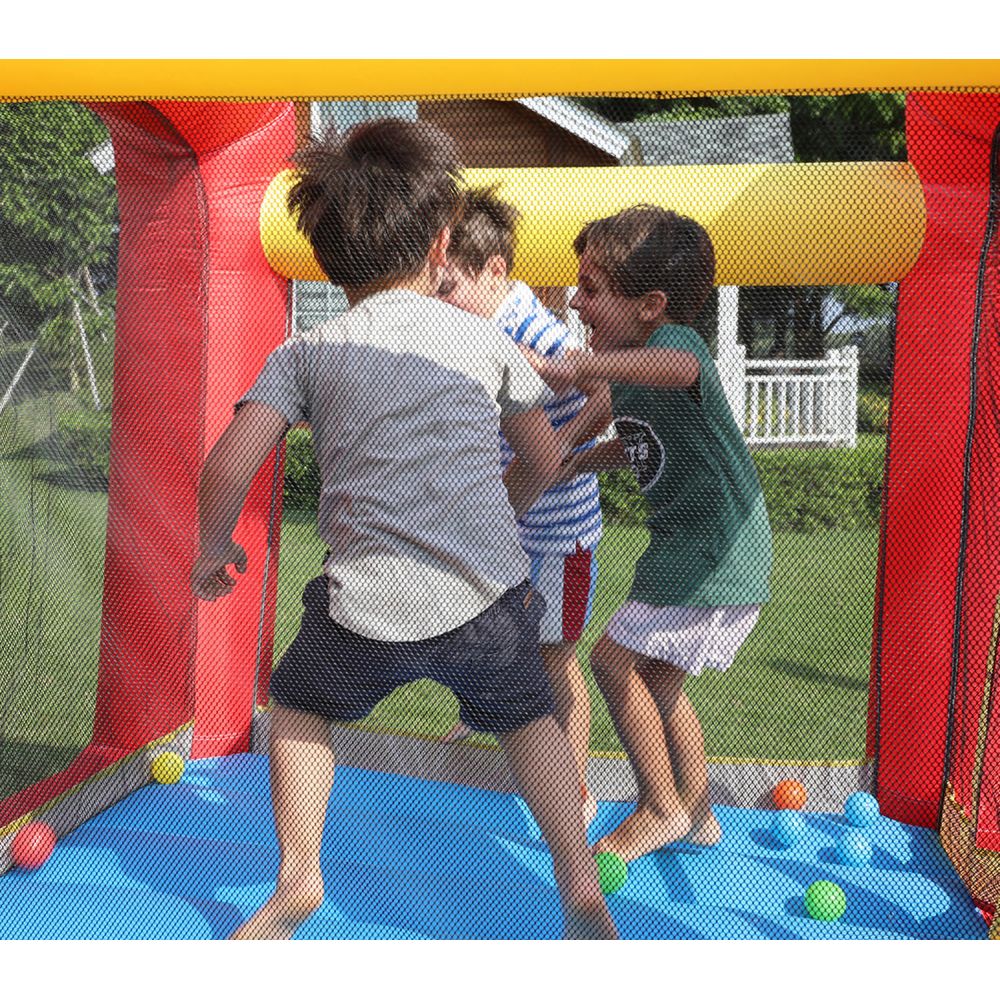 Château gonflable Jumpy Car - 2,1m - souffleur et sac de rangement inclus