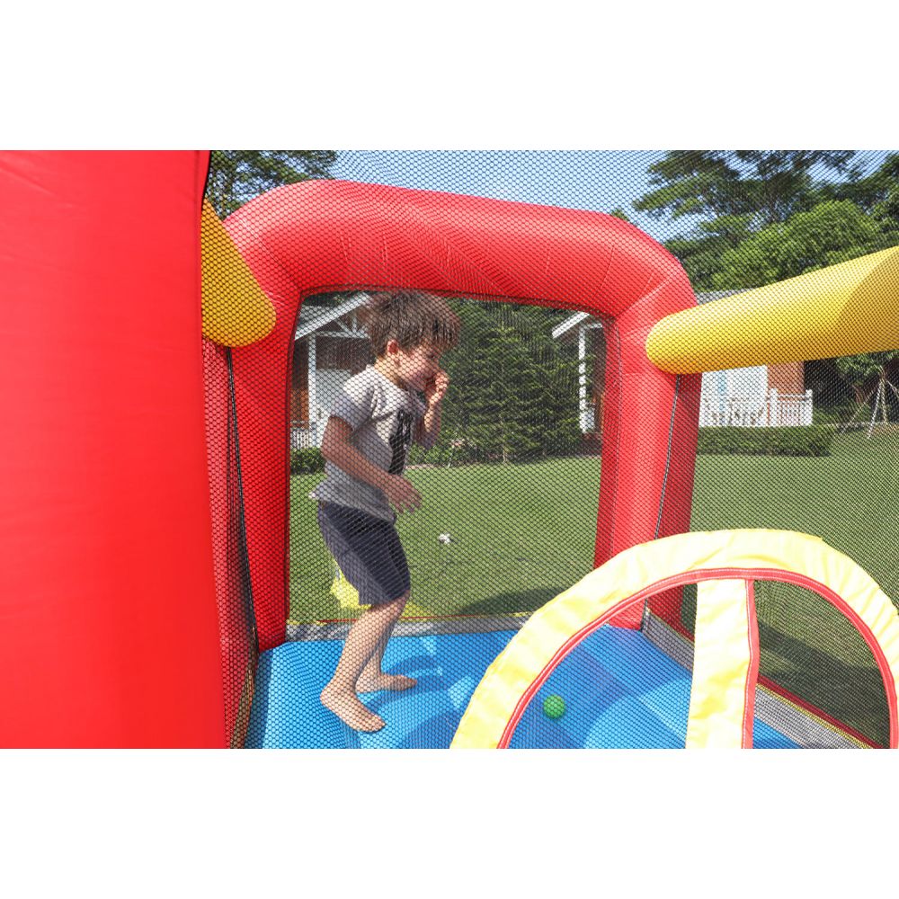 Château gonflable Jumpy Car - 2,1m - souffleur et sac de rangement inclus