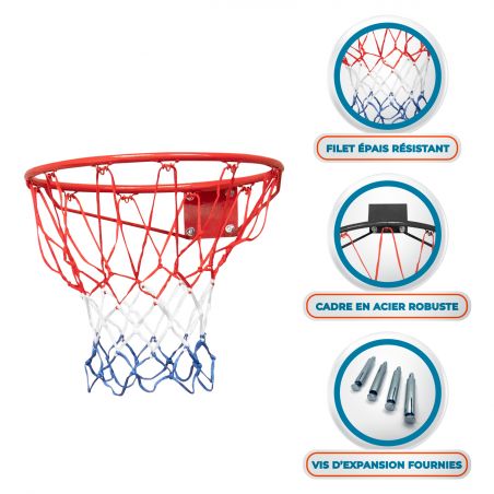 Arceau de basket rouge diamètre 45cm - BUMBER - Malibu