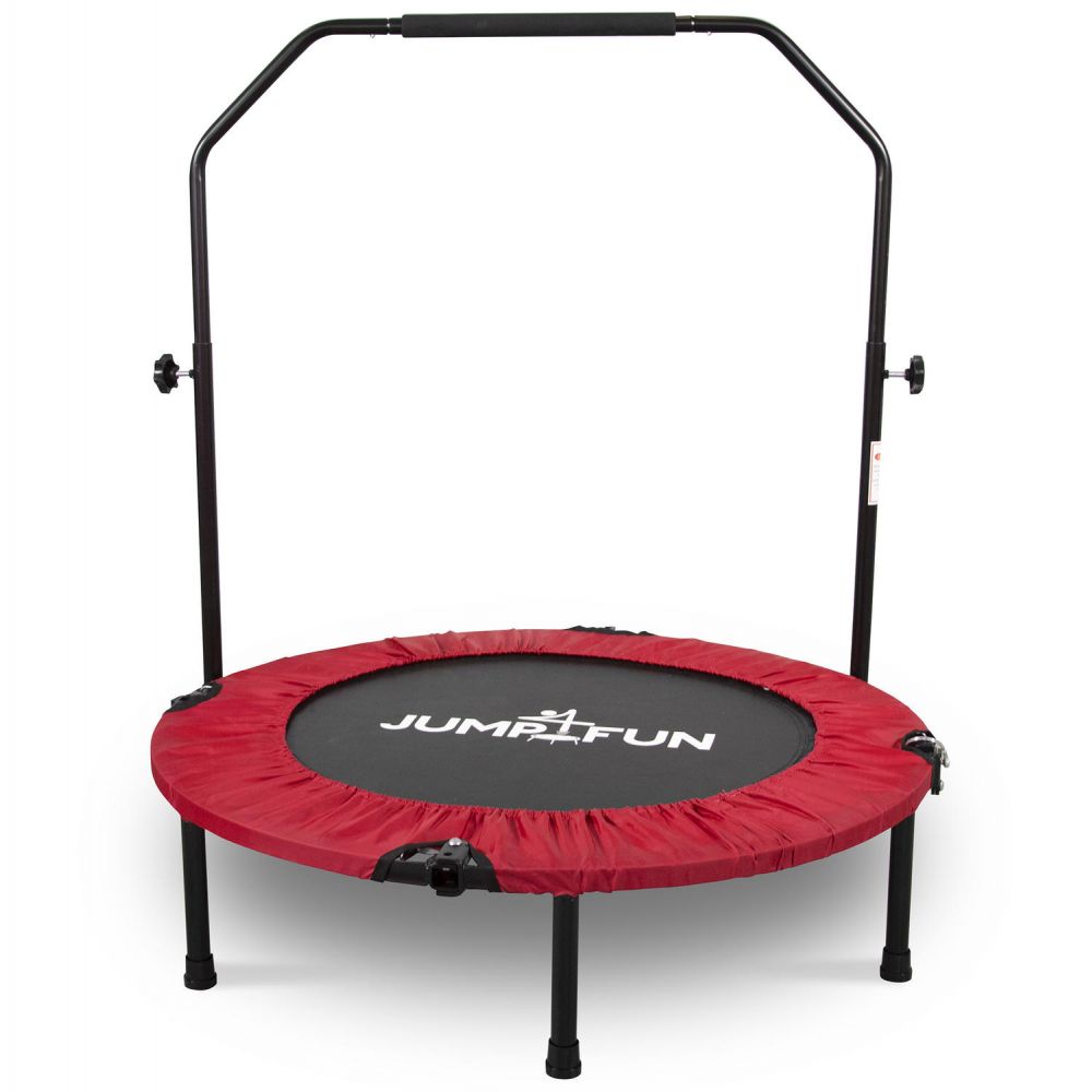 Trampoline fitness pliable 90 cm poignée réglable en hauteur