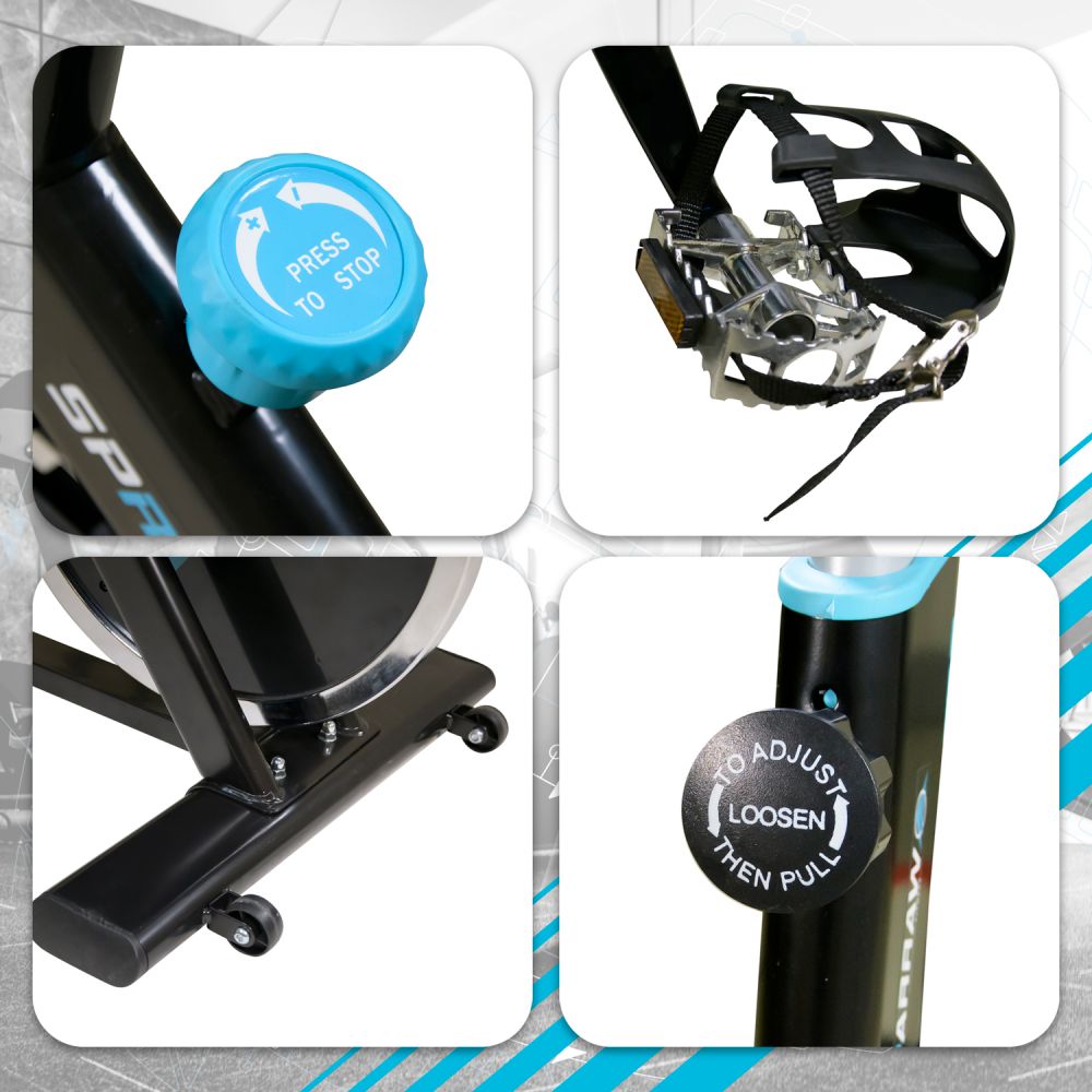 Vélo Spinning SPRINTER - Inertie 13Kg