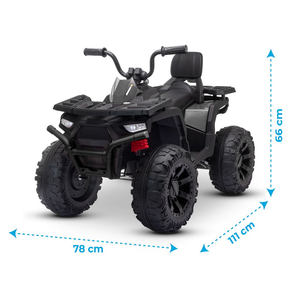 Quad Electrique 2x 40W pour Enfant - avec 4 Suspensions, Marche AV/AR et Système Audio 