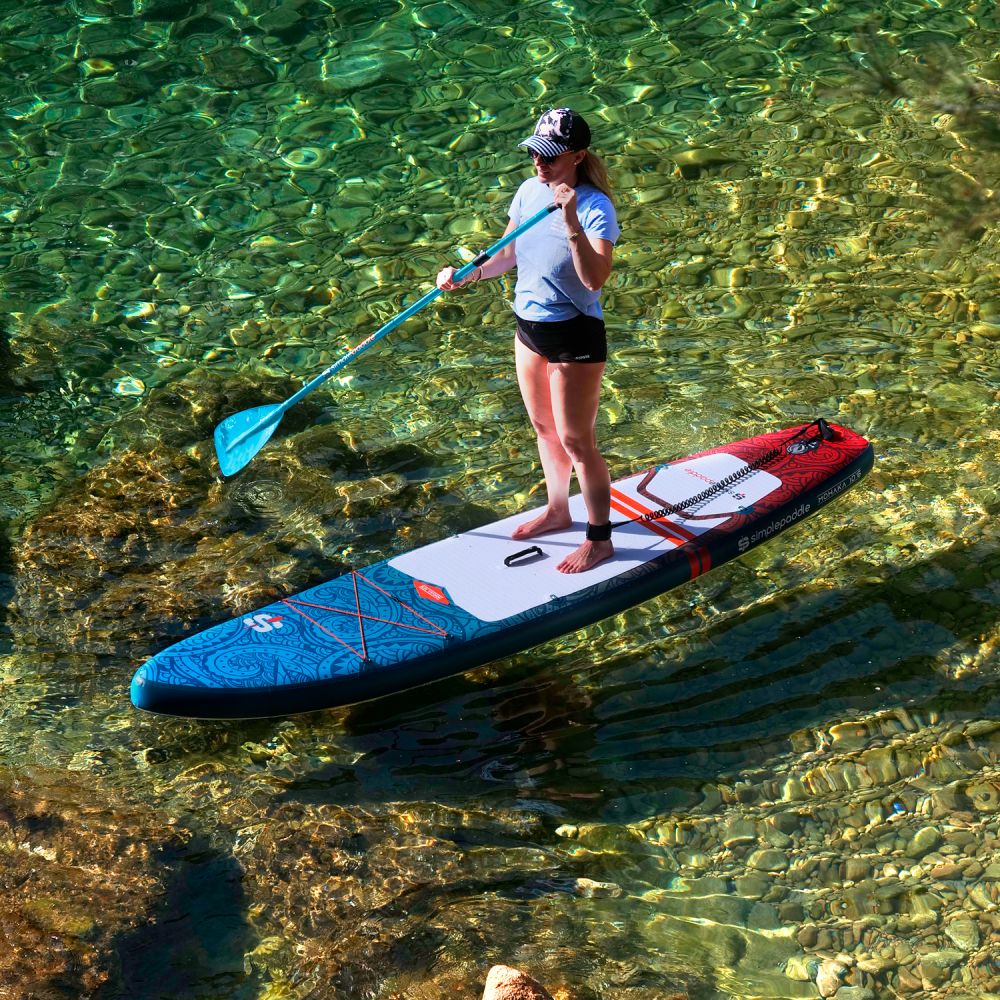 Pagaie double fonction paddle-kayak SIMPLE PADDLE - Bleu