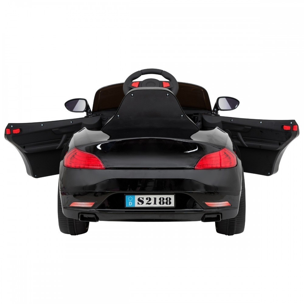 Voiture Electrique Berline Coupé Enfant (25W) Avec Système Audio, Porte Ouvrable, Amortisseurs et Télécommande Parentale