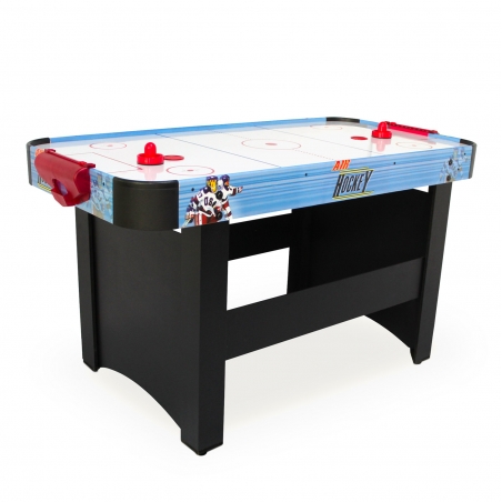 Air Hockey Teenager - Table de Air-Hockey avec système d'air pulsé 6-8W - 142 x 72x 81 cm - Bleu/Noir