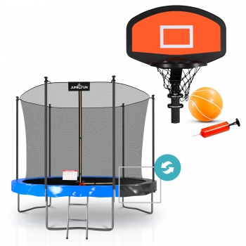 Pack Trampoline Classique 10 FT + Panier de basket rigide