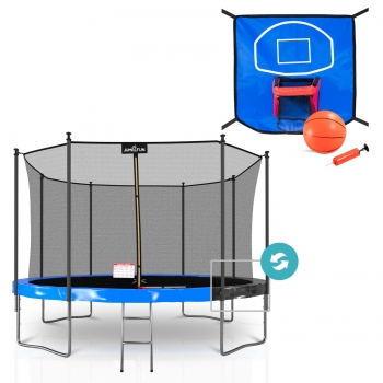 Pack Trampoline Classique 12 FT + Panier de basket souple