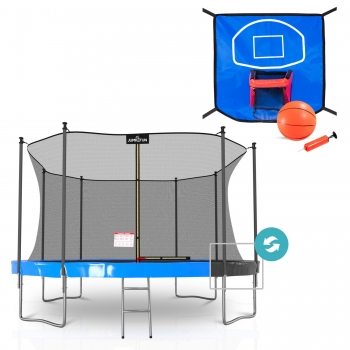 Pack Trampoline Classique 14 FT + Panier de basket souple