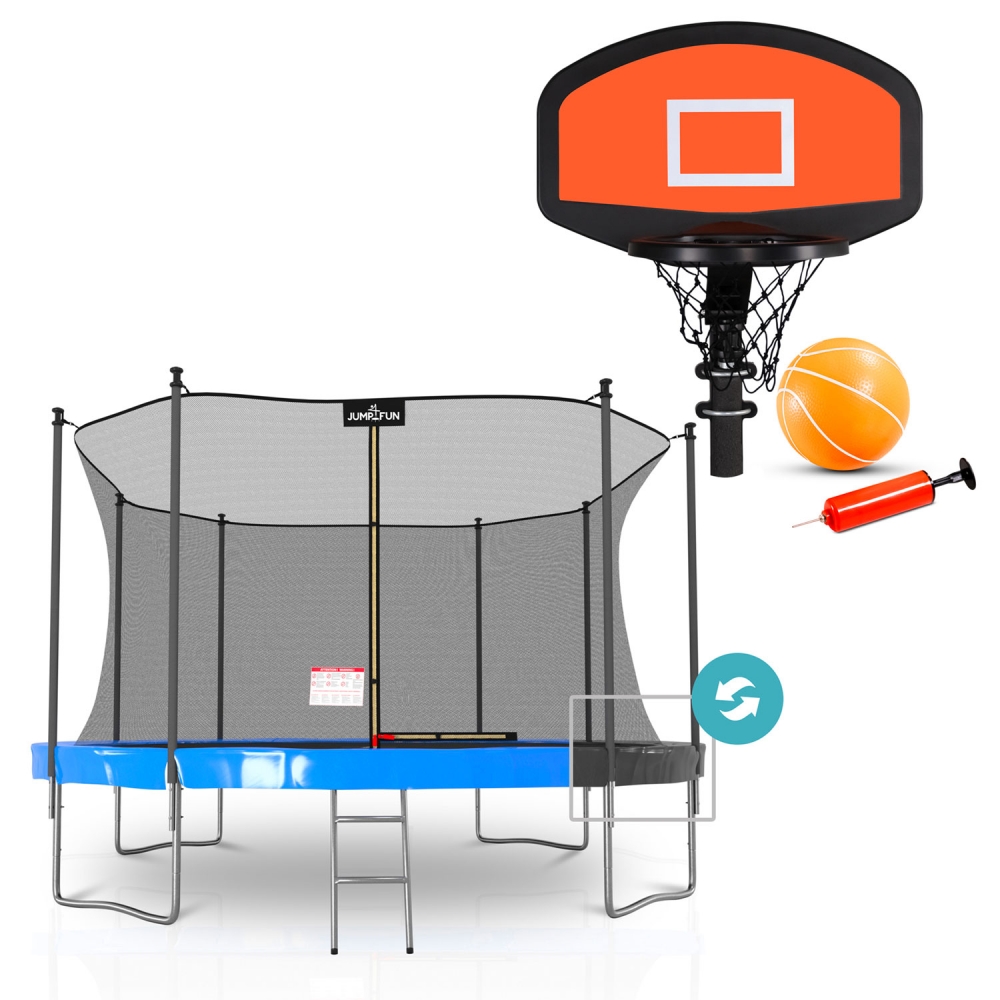 Pack Trampoline Classique 14 FT + Panier de basket rigide