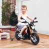 Moto Electrique Aprilia Dorsoduro 900 pour Enfant - avec Klaxon, Système Audio et Roulettes de soutien