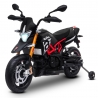 Moto Electrique Aprilia Dorsoduro 900 pour Enfant - avec Klaxon, Système Audio et Roulettes de soutien