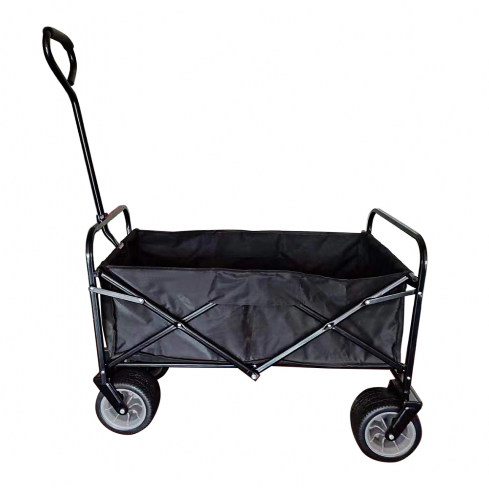 Chariot de Transport Pliant 93x56x122 cm - Noir