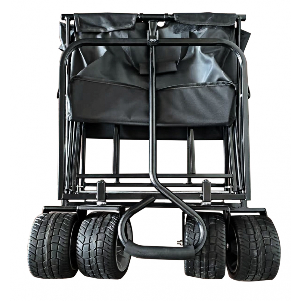 Chariot de Transport Pliant 93x56x122 cm - Noir