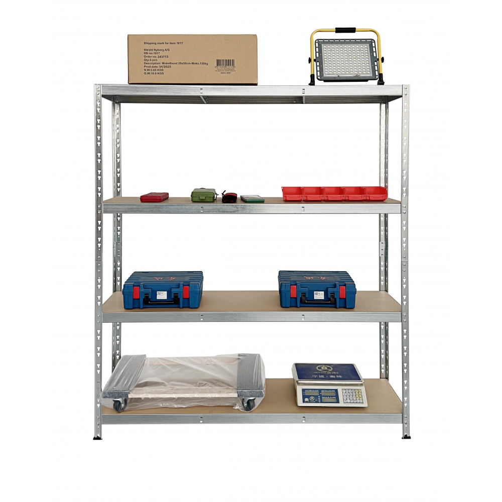 Etagère Charges Lourdes -180x150x40cm Gris