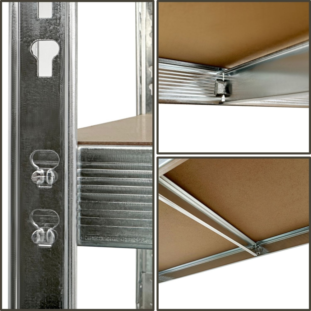 Etagère Charges Lourdes -180x150x40cm Gris