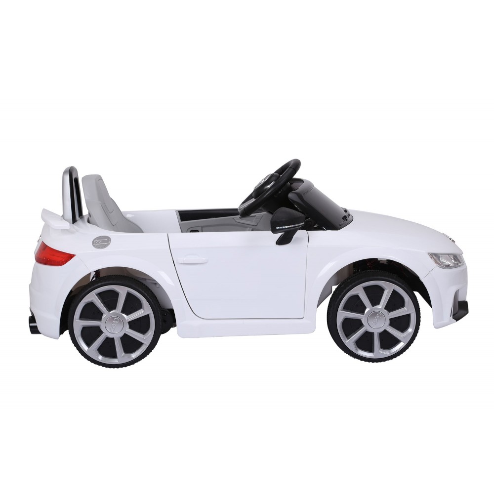 Audi TT RS Voiture Electrique Enfant (2x25W) 103x62x44 cm - Marche av/ar, Phares, Musique, Ceinture et Télécommande parentale