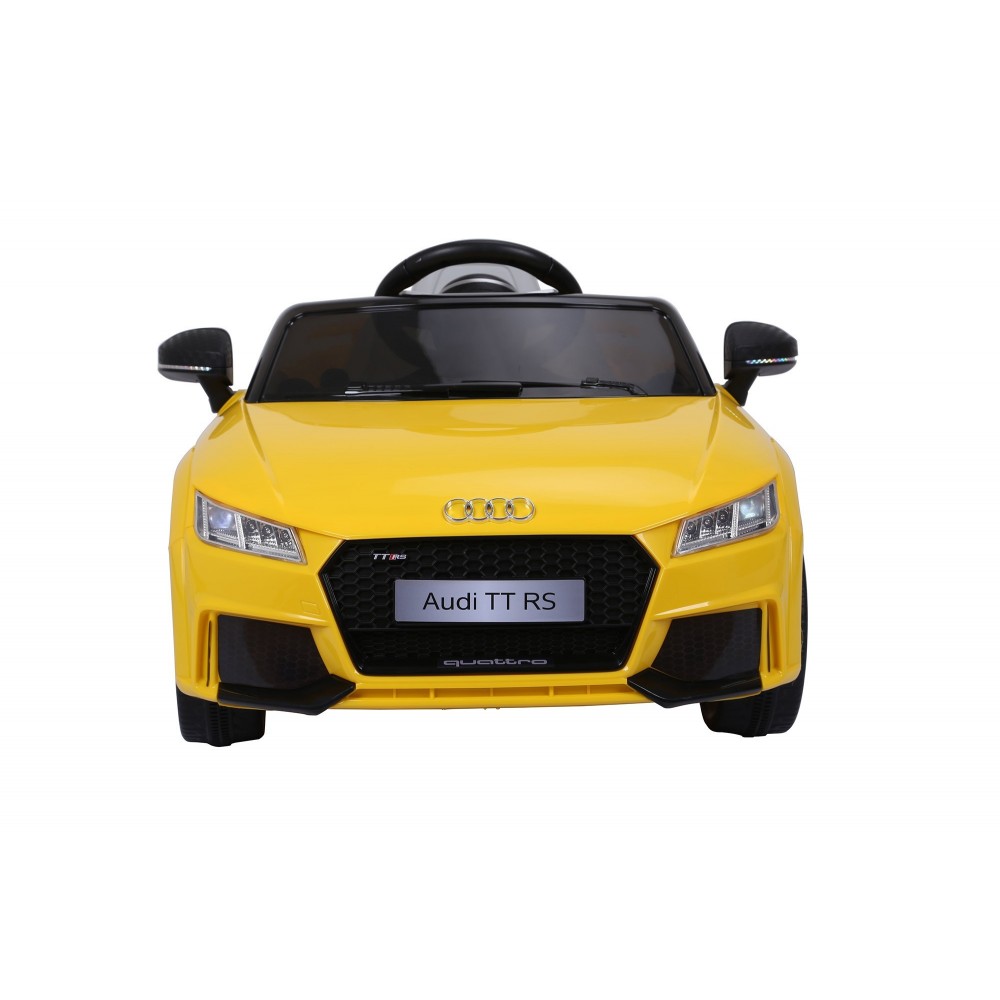 Audi TT RS Voiture Electrique Enfant (2x25W) 103x62x44 cm - Marche av/ar, Phares, Musique, Ceinture et Télécommande parentale