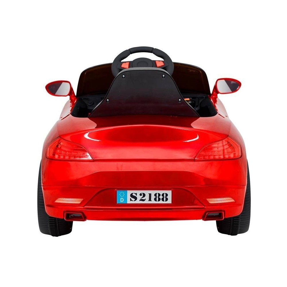 Voiture Electrique Berline Coupé Enfant (25W) Avec Système Audio, Porte Ouvrable, Amortisseurs et Télécommande Parentale