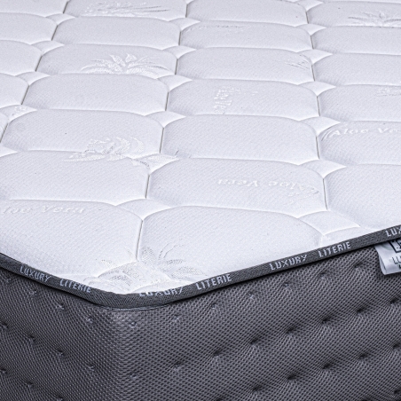 Matelas Zen, 20 cm, mousse haute densité, ferme, indépendance du couchage, face été/hiver