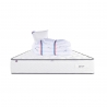 Matelas Iris, 20 cm, mousse haute densité, ferme, face été/hiver + 1 oreiller + couette