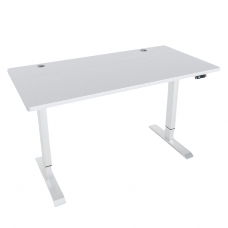 Bureau assis debout électrique 14070 cm - Plateau Blanc / Pieds couleur au choix