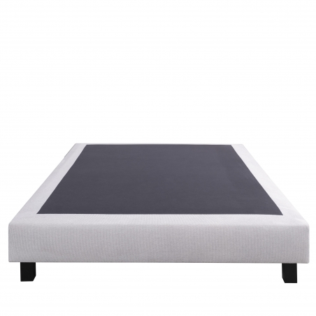 Ensemble Matelas Rêverie 30 cm, mousses haute densité ferme face été/hiver + sommier gris ep20cm, + oreiller + couette + Tête de