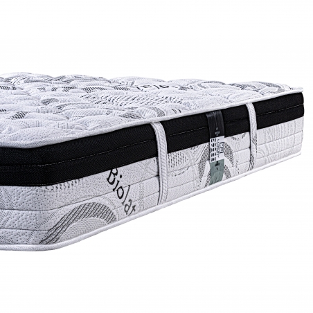 Matelas Sleeplux 26cm, latex mousse haute densité ferme indépendance du couchage face été/hiver