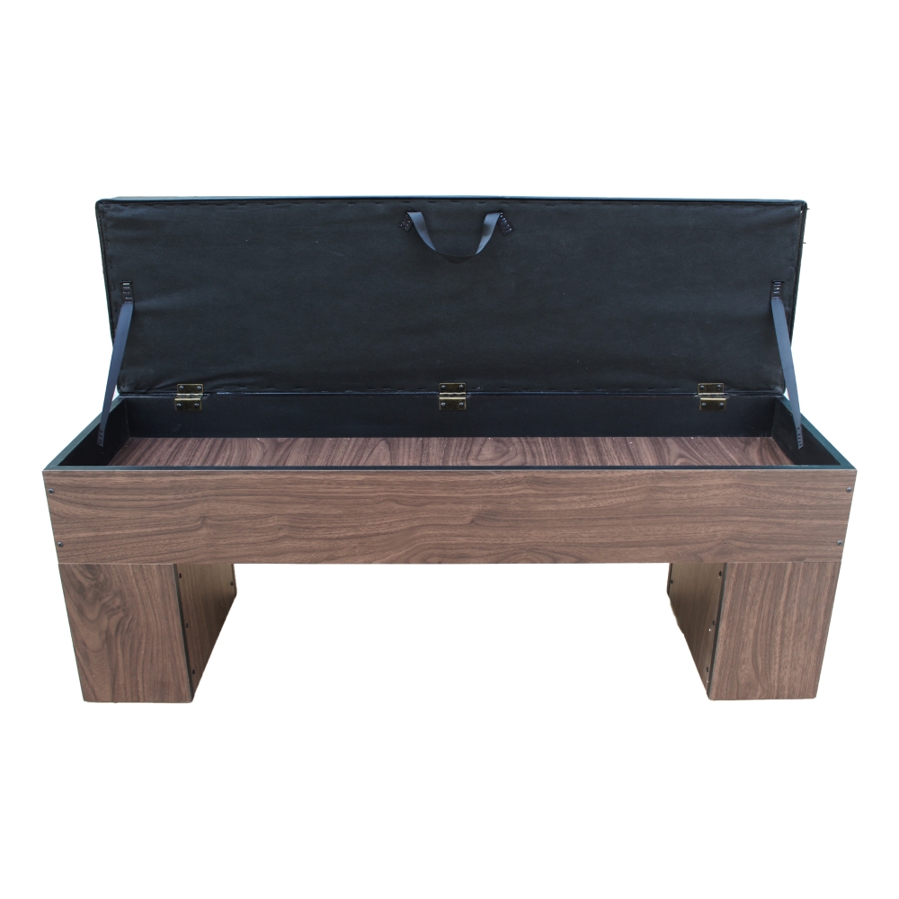 Banc Bois MDF 113 x 32 cm avec coussin - Deluxe