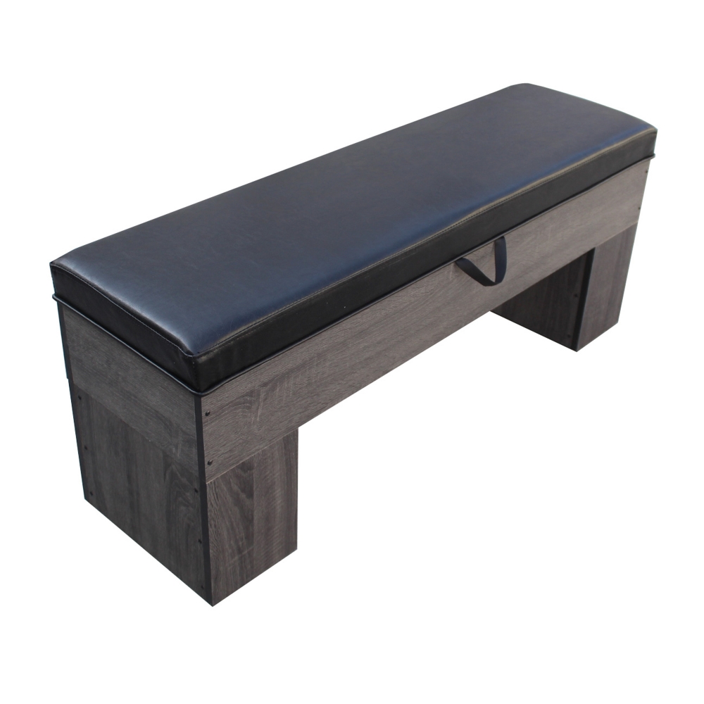 Banc Bois MDF 113 x 32 cm avec coussin - Deluxe