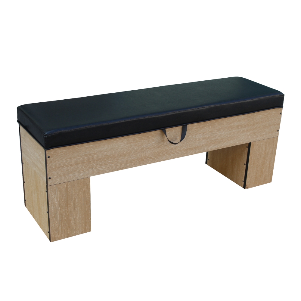 Banc Bois MDF 113 x 32 cm avec coussin - Deluxe