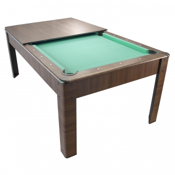Billard Américain en kit 5FT - 183 x 100 cm avec accessoires - Couleur Bois Brut