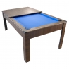 Billard Américain en kit 5FT - 183 x 100 cm avec accessoires - Couleur Bois Brut