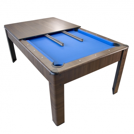 Billard Américain en kit 5FT - 183 x 100 cm avec accessoires - Couleur Bois Brut