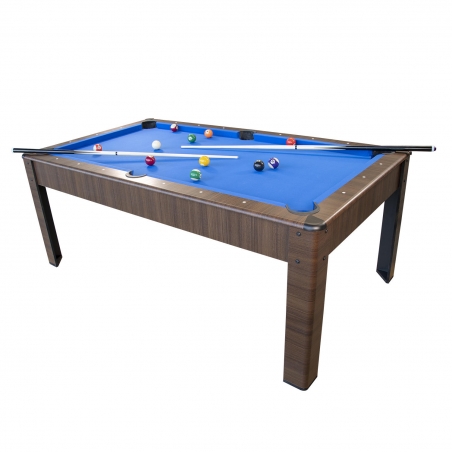 Billard Américain en kit 5FT - 183 x 100 cm avec accessoires - Couleur Bois Brut