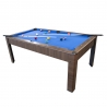 Billard Américain en kit 5FT - 183 x 100 cm avec accessoires - Couleur Bois Brut