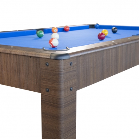 Billard Américain en kit 5FT - 183 x 100 cm avec accessoires - Couleur Bois Brut