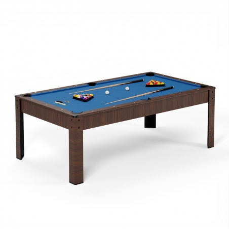 Billard Américain en kit 5FT - 183 x 100 cm avec accessoires - Couleur Bois Brut