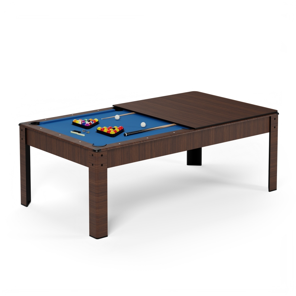 Billard Américain en kit 5FT - 183 x 100 cm avec accessoires - Couleur Bois Brut