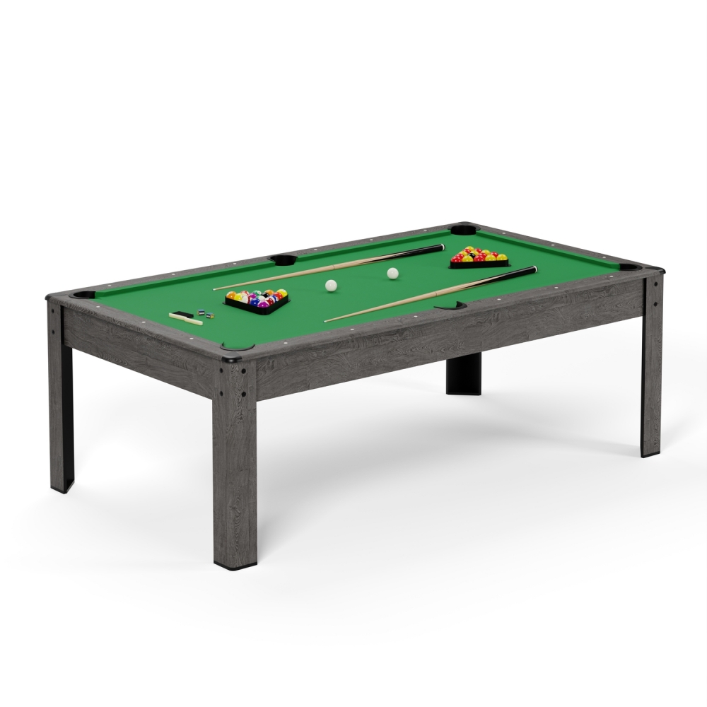 Billard Américain en kit 5FT - 183 x 100 cm avec accessoires - Couleur Bois Gris