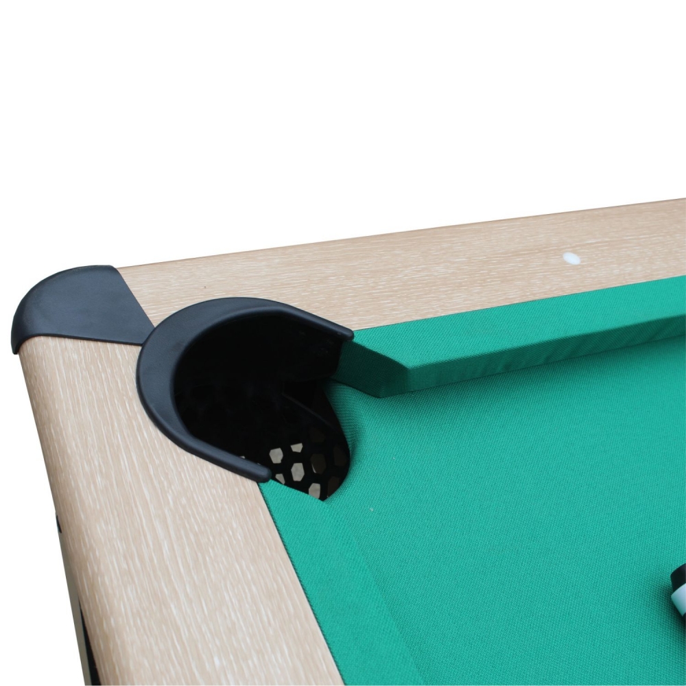 Billard Américain en kit 5FT - 183 x 102 cm avec accessoires - Couleur Bois Chene