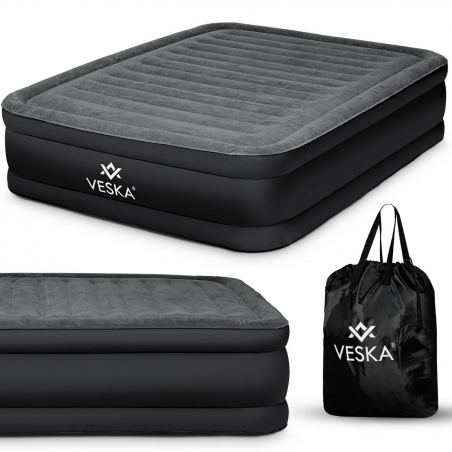 Matelas gonflable 2 places avec pompe électrique intégrée 