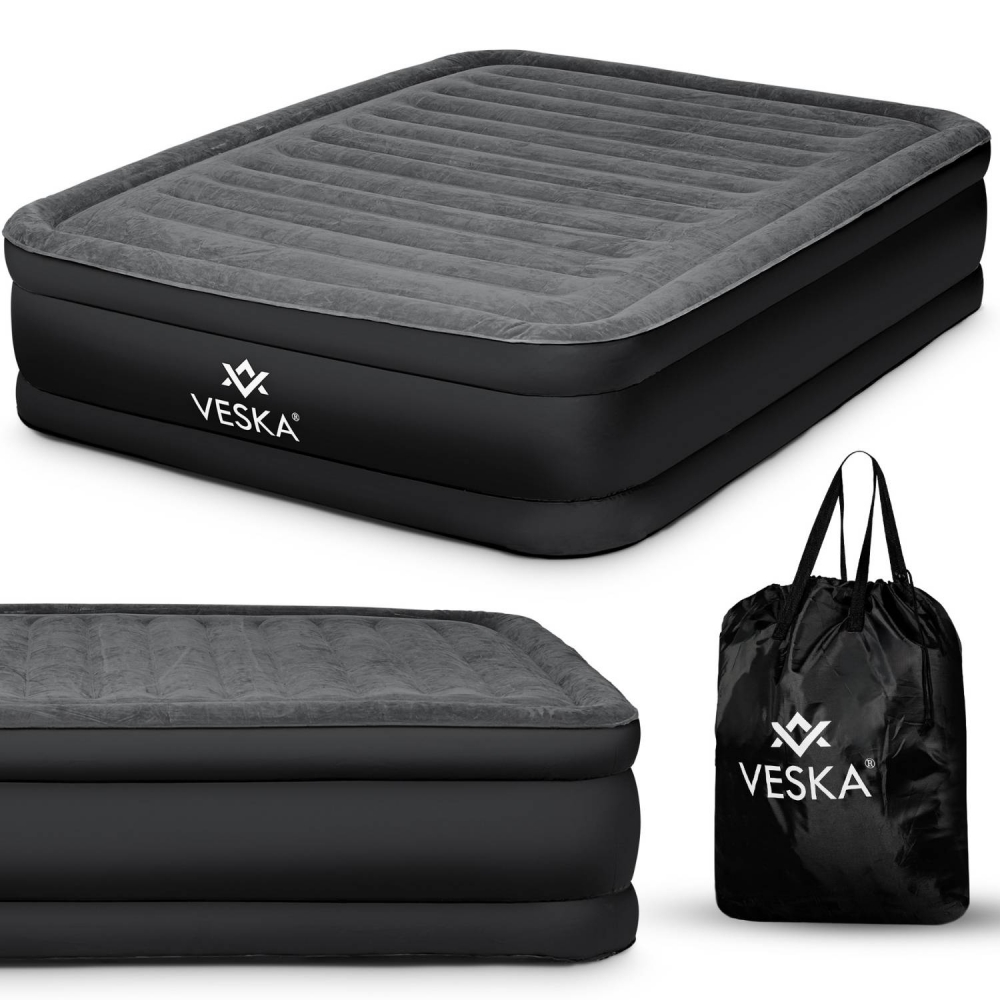 Matelas gonflable 2 places avec pompe électrique intégrée 