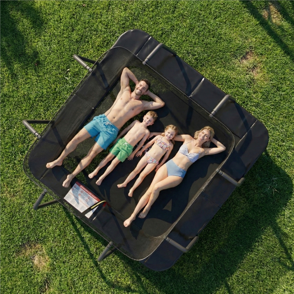 Trampoline Semi Pro - Rectangle 8 x 8FT - 244 x 244cm