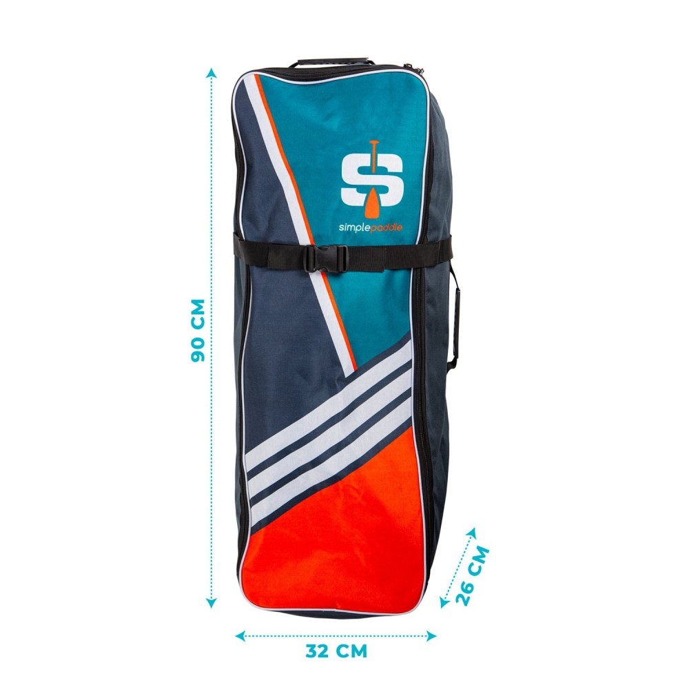 Stand up Paddle Gonflable 12'6, RACE SIMPLE PADDLE 12'6 28'' 6'' (381x71x15cm) avec Pagaie, Leash, Pompe et Sac de Transport