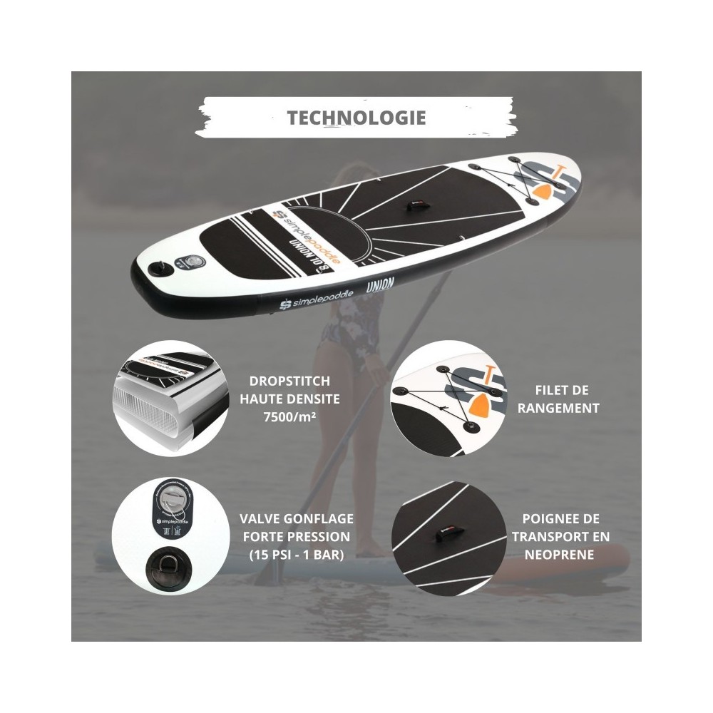 UNION 10'8 PACK STAND UP PADDLE